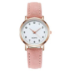 Women’s Luminous Leather Strap Watch