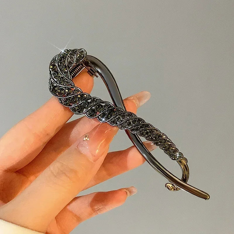 Rhinestone Hair Clip Barrettes