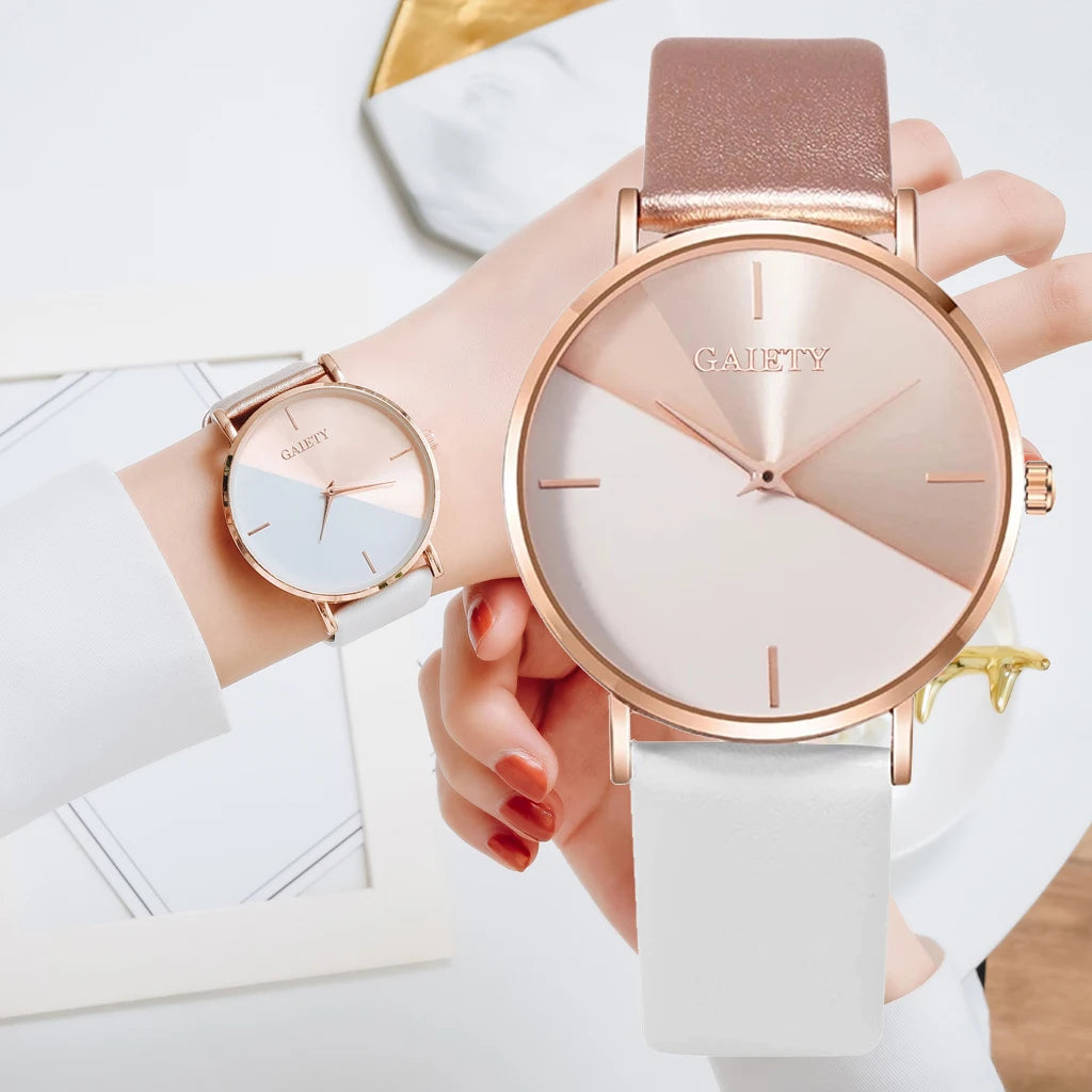 Women’s Classic Leather Strap Watch