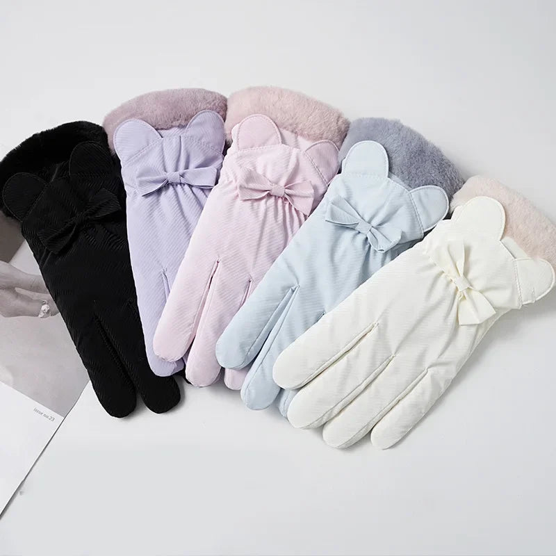 Winter Warm Gloves For Women Plus Velvet