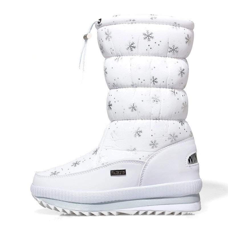Waterproof Snow Boots with Plush Lining
