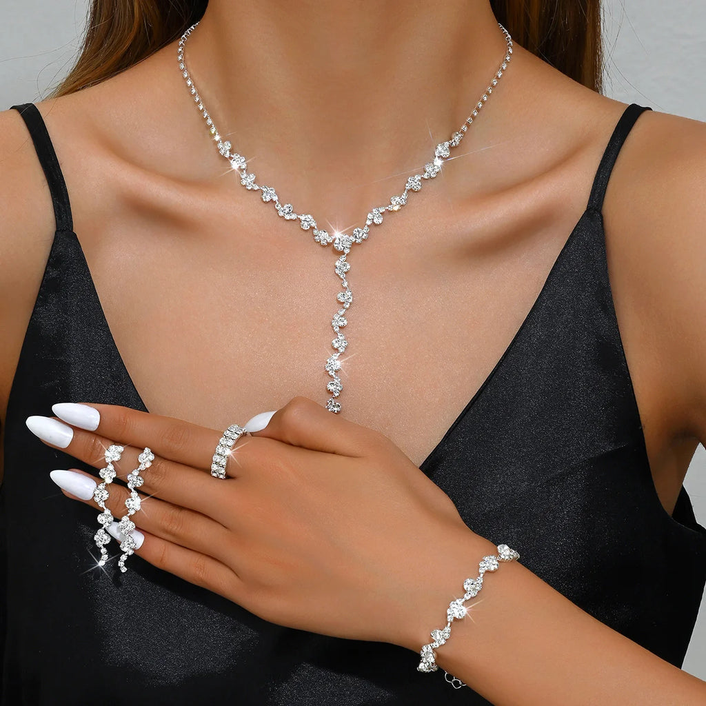 Floral Jewellery Set – 4 Pieces