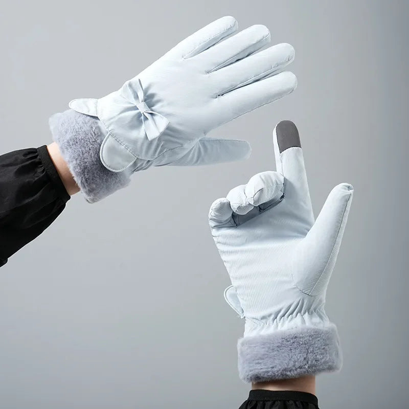 Winter Warm Gloves For Women Plus Velvet