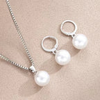 Round Pearl Jewellery Set – 2 Pieces