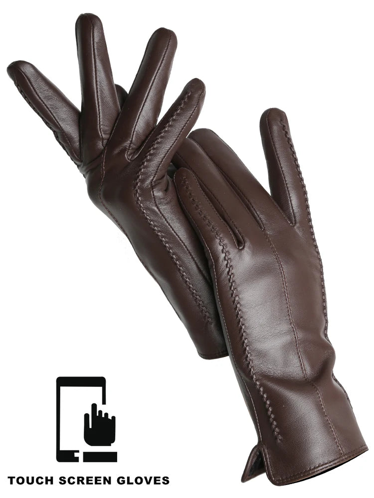 Women’s Sheepskin Winter Gloves (Touch Screen)