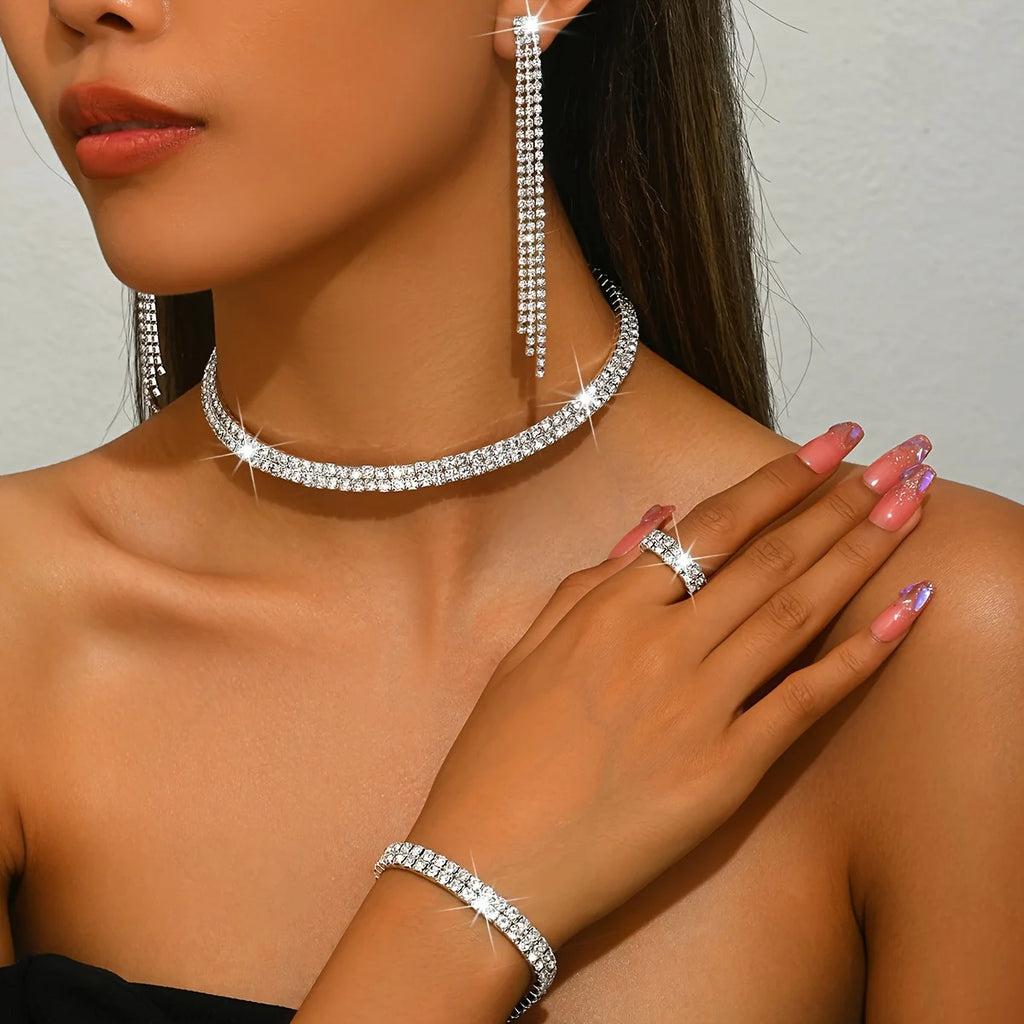 Rhinestone Jewellery Set