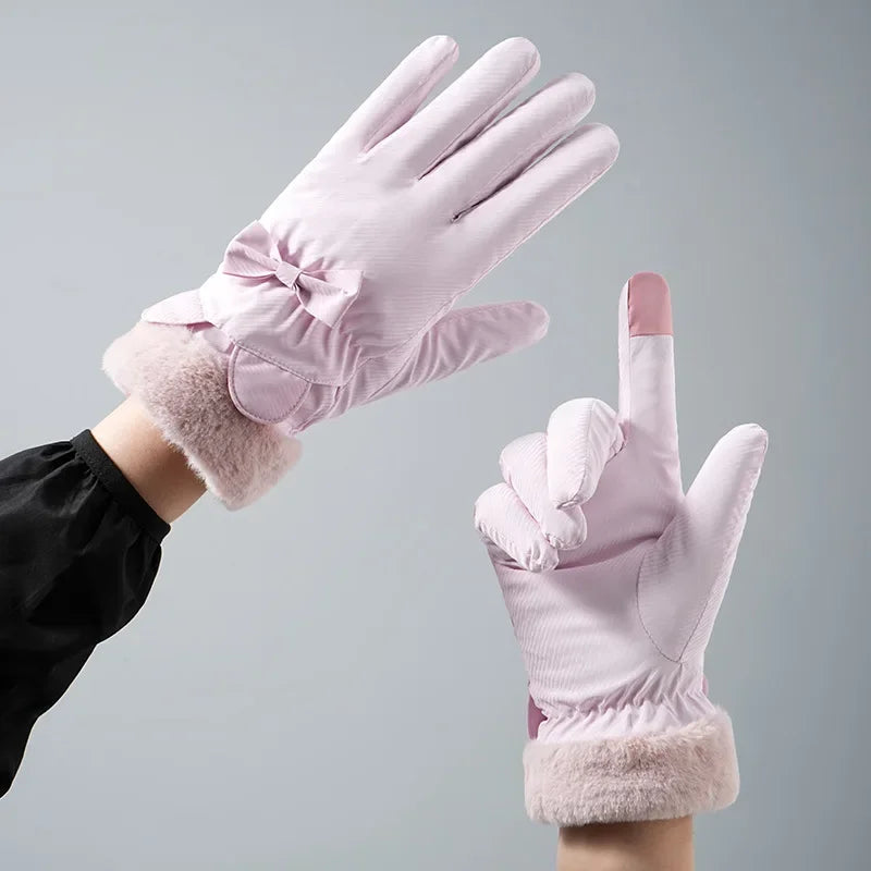 Winter Warm Gloves For Women Plus Velvet