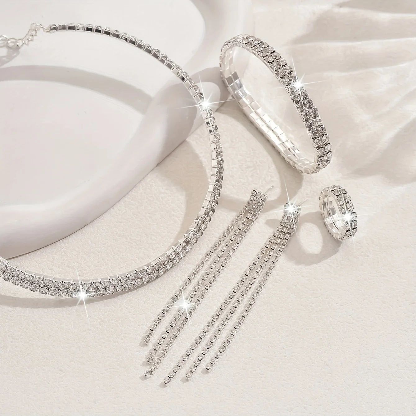 Rhinestone Jewellery Set