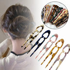 U-Shaped Acetate Hair Bun Clip