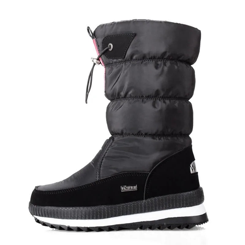 Waterproof Snow Boots with Plush Lining