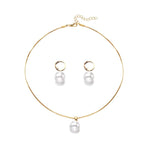 Round Pearl Jewellery Set – 2 Pieces