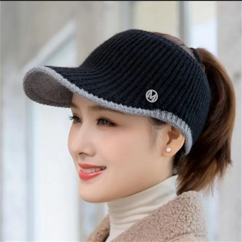 Women’s Sports Visor Hat – Autumn & Winter