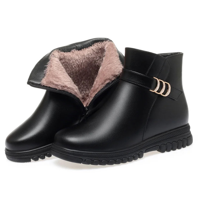 Women’s Winter Ankle Boots with Plush Lining