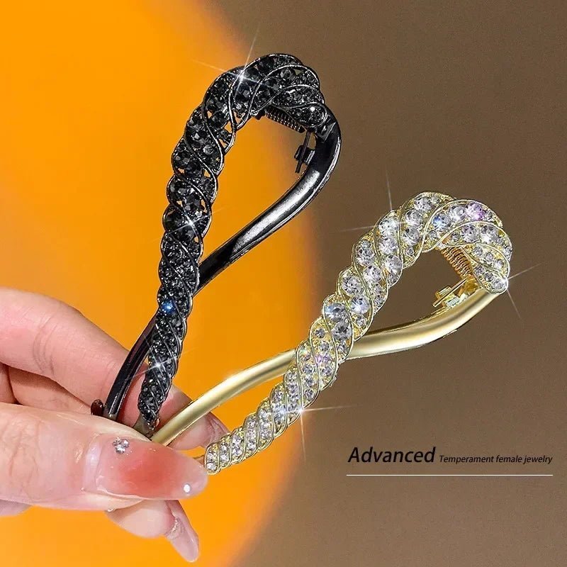 Rhinestone Hair Clip Barrettes