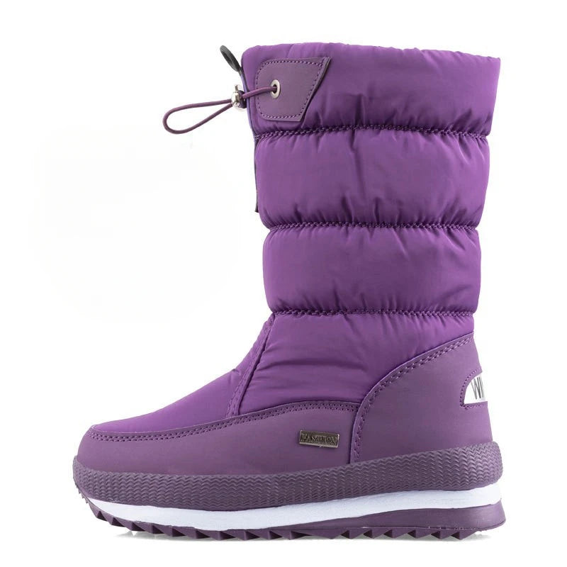 Waterproof Snow Boots with Plush Lining
