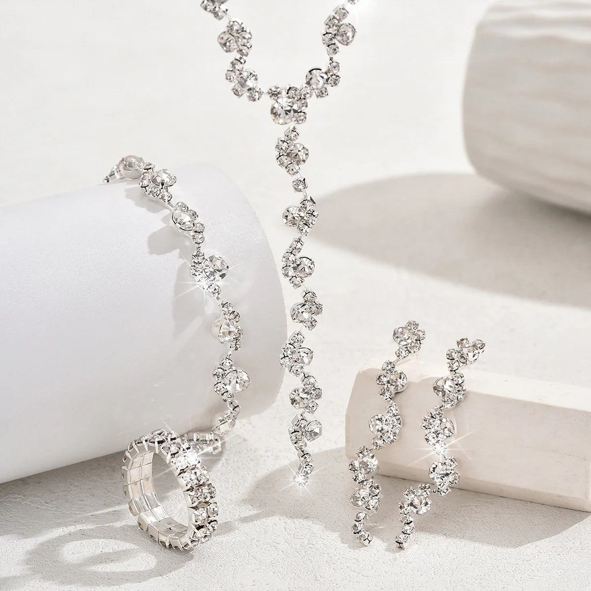 Floral Jewellery Set – 4 Pieces