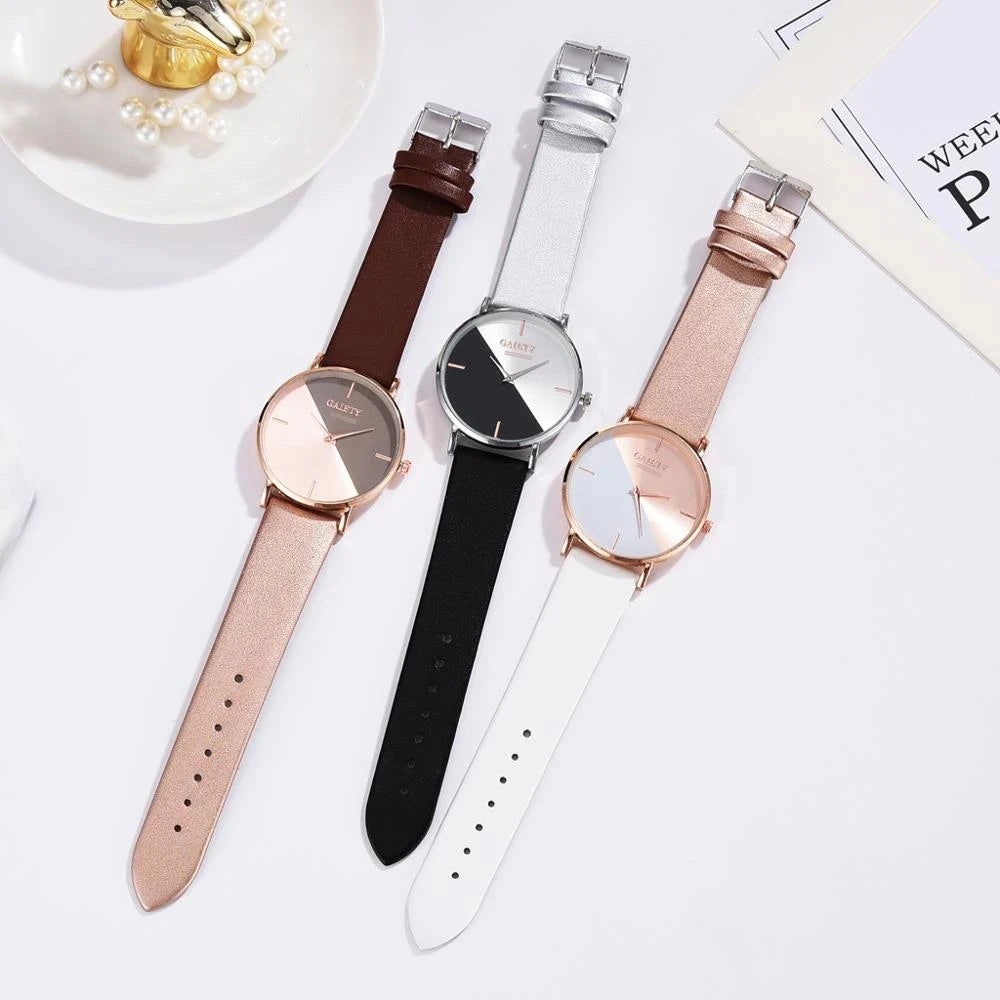 Women’s Classic Leather Strap Watch