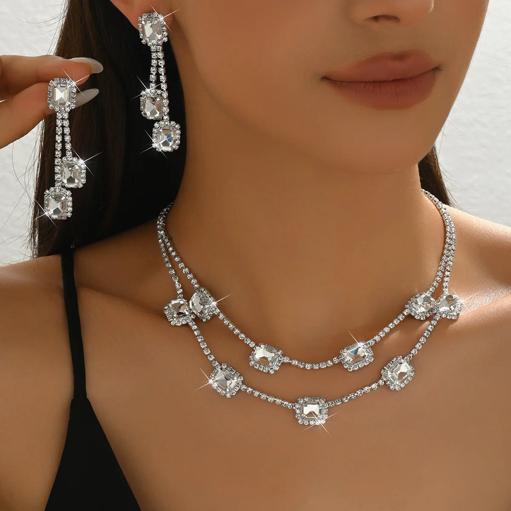 Crystal Jewellery Set for Women – 3 Pieces