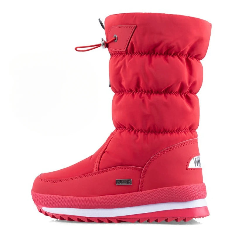 Waterproof Snow Boots with Plush Lining
