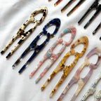 U-Shaped Acetate Hair Bun Clip