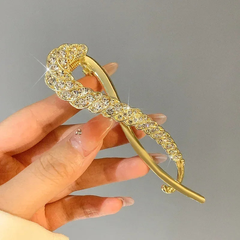 Rhinestone Hair Clip Barrettes