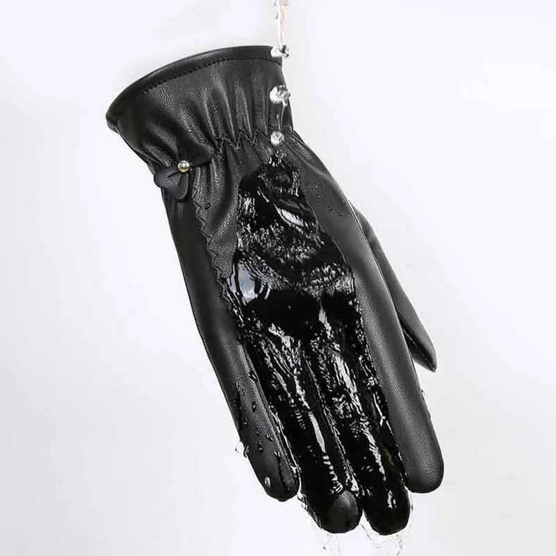 Women’s Genuine Leather Winter Gloves