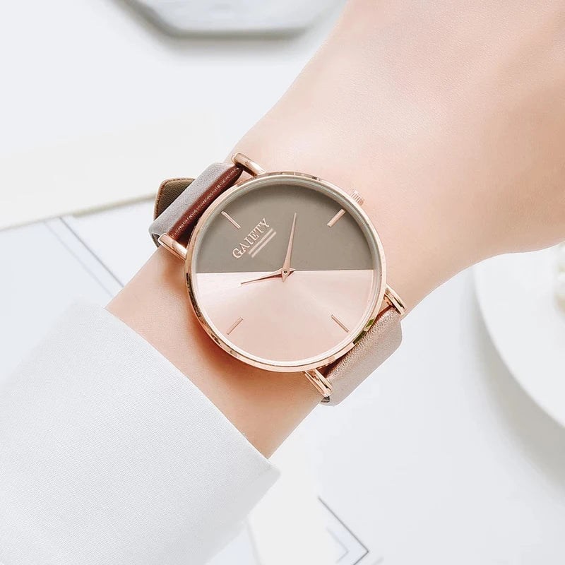 Women’s Classic Leather Strap Watch