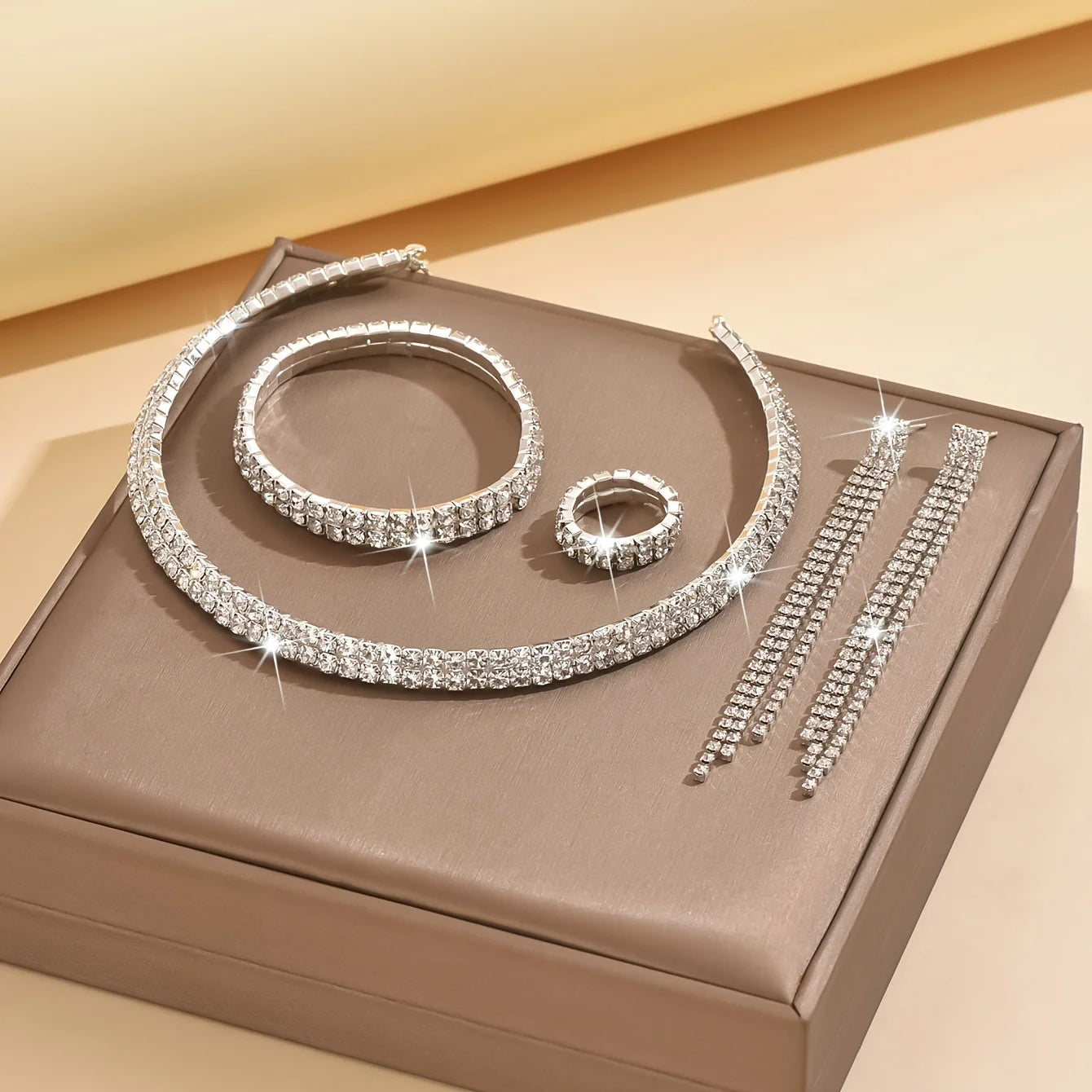 Rhinestone Jewellery Set