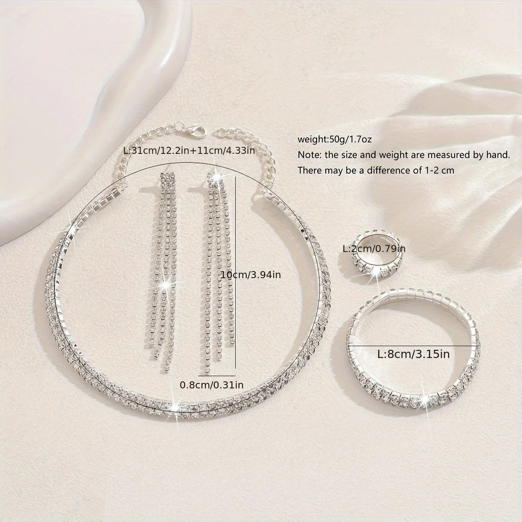 Rhinestone Jewellery Set