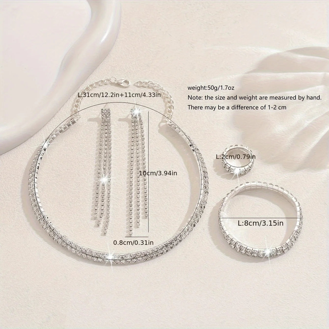 Rhinestone Jewellery Set