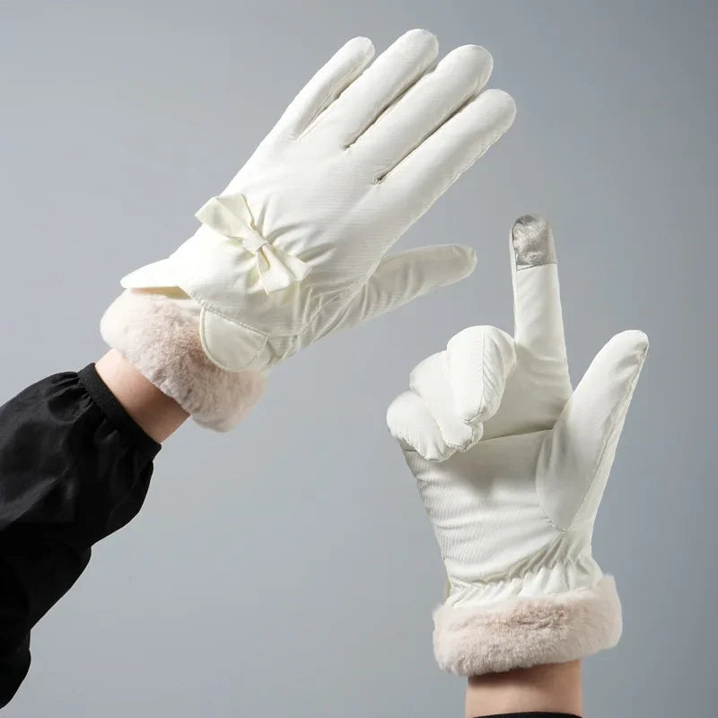 Winter Warm Gloves For Women Plus Velvet