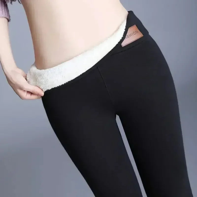 Women’s Fleece-Lined High Waist Winter Leggings